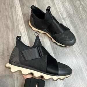 Sorel Women's Kinetic Sneak Sneakers Shoes Black NL3374-010 Size 6